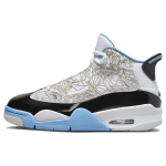 Air Jordan Dub Zero GS Legend Blue Vaikams Sportbačiai Balti Juodi Neutraliai Pilki DV1360-114 36.5