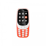 Atnaujintas originalus Nokia 3310, atrakintas(2017 m) Dvi SIM kortelės 2G mobilusis telefonas su 1/2 SIM Simple Set raudona