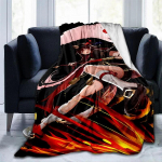 Populiarūs žaidimai Genshin Impact Spausdinta antklodė Flanelinė &Scaron;iluma Mink&scaron;ta Mink&scaron;ta Sofa Sofa I&scaron;metamosios Antklodės Pliu&scaron;inės I&scaron;metamos Anime antklodės 75cm x 90cm