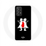 Coque pour Samsung Galaxy A52 Hunter x Hunter Manga Logo Noir