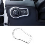For Jeep Compass 2017 2018  ABS Car sticker Headlamps Adjustment Switch decoration cover Trim car styling accessories ABS Chrome