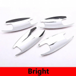 For Mercedes Benz E Class W213 2016-2022 ABS Matt blackBright/carbon fiber Car Door Bowl Cover Trim sticker Car Accessories