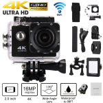 Nauja veiksmo kamera Ultra HD 4K WiFi 2 colių 170D povandeninis, vandeniui atsparus &scaron;almas, vaizdo įra&scaron;ymo sporto kamera