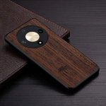 Dėklas, skirtas Honor Magic 6 Lite Pro funda bambuko medžio ra&scaron;tas Odinis dangtelis Prabangus coque skirtas huawei honor magic 6 lite dėklas, talpa Magic 6 Lite