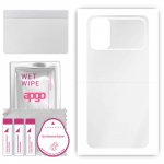 apgo Ultra Clear Protective Skin Sticker for the back compatible with Xiaomi Poco M3, Wrap Film, Hydrogel Film, Flexible, Soft TPU with positioning la