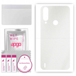 apgo Protective Skin Sticker for the back compatible with HTC Wildfire R70, Wrap Film, Foil, Vinyl - Pattern Matte Transparent