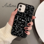 E mc2 Formula Math Funny Science telefono dėklas, skirtas iPhone 11 12 13 14 Pro Max mini XR XS SE 2020 6S 7 8 Plus Samsung S21 S22 dangtelis iPhone 6plus