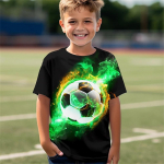 Nauji vasaros mar&scaron;kinėliai Vaiki&scaron;ki rūbai Mergaitėms nuo 3 iki 12 metų Futbolo mar&scaron;kinėliai berniukų dėvimi futbolo 3D spausdinimo mar&scaron;kinėliai vaikams. 120