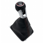 Pavarų perjungimo rankenėlė Pavarų perjungimo svirties perjungimo rankenėlė su odiniu bagažinės dangteliu, skirta Volkswagen VW Golf 7 A7 MK7 GTI GTD 2013-2018 m.