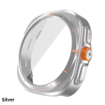 Pakeiskite į Ultra dėklą Samsung Galaxy Watch 7 6 40mm 44mm Atnaujinkite į Galaxy Watch Ultra 47mm Grūdinto stiklo ekrano apsauga For Galaxy Watch 7 44mm