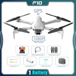 Naujas F10 RC dronas GPS/Optical Flow HD ESC dvigubos kameros plataus kampo WIFI FPV keturkopteris be &scaron;epetėlių sulankstomas kliūčių i&scaron;vengimas fotografijos drono žaislas 1080P-1B pilka