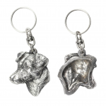 Jack Russell Terrier - Silver-plated dog pendant, handbag decoration, backpack pendant by Art-Dog brand sidabras