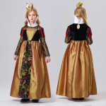 Miela princesė vaikams mergaičių Cosplay suknelė Cosplay kostiumas gimtadienio vakarėliui Helovino festivaliui Tiulio poliesterio Helovino karnavalo kaukė 150
