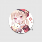 32/44/58 mm Klee Pin apvalus animacinis Juokingas prisegamas sagė kuprinės aprangai Priedai Anime Genshin Impact Collection Ženkliuko kepurės puo&scaron;mena 32mm