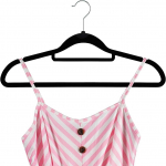 Aksominės pakabos 20 Pack &ndash; Drabužių kabykla su kaklarai&scaron;čiu &ndash; neslystantis, besisukantis kabliukas, plonos veltinio pakabos &ndash; kostiumai, drabužiai, kelnės, paltų kabykla &ndash; juoda 1pc juoda