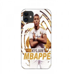 Coque Maniacase pour iPhone 12 mini Kylian Mbappe Real Madrid wallpaper celebration