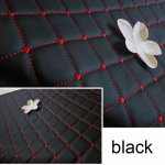 1m PVC Imitacijos Odos Audinys su Kempine Sintetinis Siuvimui Krep&scaron;iui Sofa Kempinė Dygsniuotas Automobilio Salono Medžiaga Dirbtinė Oda 100x140cm juoda