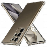 Skirtas Samsung Galaxy S25 S24 Ultra Plus skaidrus dėklas Sumsung S 25 S24+ S24ultra galinis dangtelis Sansing S 24 smūgiams atsparus apvalkalas samsong S25 Ultra gryna