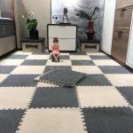 20 vnt. Mink&scaron;tas pliu&scaron;inis vaiki&scaron;kas kilimas, kūdikio žaidimų kilimėlis, vaiki&scaron;ki kilimai, žaislai, EVA putų vaiki&scaron;kas kilimėlis, dėlionė, sujungiami grindų kilimėliai 30*30 CM 20pcs