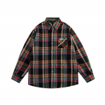 2024 m. raidės ilgomis rankovėmis mar&scaron;kinėliai japoni&scaron;ko Honkongo stiliaus laisvi mar&scaron;kinėliai berniukams, vasari&scaron;ki, madingi, universalūs, laisvalaikio paltai M raudona