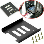 Kietojo disko dėklo metalinis 2,5 colio į 3,5 colio SSD kietojo disko metalinis tvirtinimo adapterio laikiklis