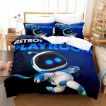 Naujas mados 3D spausdinimas ASTRO BOT patalynės komplektas Animacinių filmų trijų dalių komplektas suaugusiems vaikams miegamojo antklodės užvalkalai komplektai namų tekstilė AU Single 140x210cm
