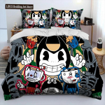 Cuphead ir Mugman, Žaidimas Žaidėjas Paguoda Patalių Komplektas, Antklodės Užvalkalas Patalių Komplektas Antklodės Užvalkalas Pagalvės Užvalkalas, Karali&scaron;ko Dydžio Patalių Komplektas Berniukams EU Single 135x200cm