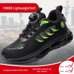 Vyri&scaron;ki lengvi plieniniai apsauginiai batai su pir&scaron;tais &ndash; apsaugantys nuo smūgių, nepramu&scaron;imų, besisukančios sagties dizainas rudens/žiemos statybos darbams New cross-border buttons, 39