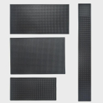 Stačiakampis neslystantis vandeniui atsparus guminis kilimėlis Extra Large Bar Mat 30x60cm