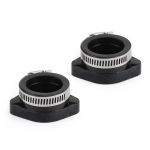 2X karbiuratoriaus įsiurbimo adapterio flan&scaron;o kolektorius su spaustuku VM24 PE26 PE28 Pwk 28Mm