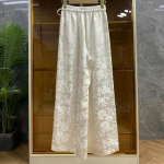 Spring 2024 Women's Soft Velvet Wide-Leg Drape Pants - New Chinese Style, Loose-Fit, Narrow Version L 100-115 jin balta