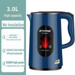 Pusrutulio 3,0 l elektrinis virdulys: Greitas virimas, &scaron;ilumos i&scaron;saugojimas, didelė talpa, automatinis i&scaron;jungimas, apsauga nuo nuplikimo, puikiai tinka bendrabučiams. 1-5 Units