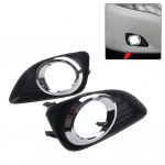2 vnt. Nauji priekinių rūko žibintų gaubtai rėmelis - Camry 2010-2011 vairuotojo ir keleivio pusė #52040-06050 Juodas ABS automobilio žibintų priedai CHINA