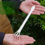 1 vnt. Nerūdijančio plieno &scaron;aknų grėblys Bonsai vazoniniams augalams 3-&scaron;aknis dirvos purenimo įrankis Rankinis nerūdijantis grėblys Sodo įrankis