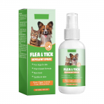 Nuo blusų ir erkių pur&scaron;kiamas dezodorantas, pur&scaron;kiamas naminių gyvūnėlių vabzdžių pur&scaron;kalas Naminių gyvūnėlių sveikatos erkėms, blusoms, katėms ir &scaron;unims, 50 ml One Size žalia