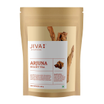 Jiva Arjuna žolelių arbata | Ajurvedinis mi&scaron;inys su Tulsi ir imbieru | Be kofeino gerovės arbata