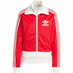 Adidas Originals Ksenia Schnaider Dryžuotas Užtraukiamas Ilgomis Rankovėmis Striukė Moteri&scaron;ka Striukė Raudonasis IW5669 M red
