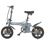 Eskute F100 Kompakti&scaron;kas 14 Elektrinis Dviratis 250W, 36V 9Ah, 25-35km/h, Ergonomi&scaron;kas Balnelis, Dvigubi Diskiniai Stabdžiai Miesto E-Dviratis 14" e-bike with throttle pilka