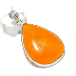 Baltic Amber Gemstone Handmade 925 Sterling Silver Jewelry Pendant 2.17 k6r16
