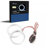 AUTOYUZU COB Kalmaro žiedas, LED Automobilio dienos &scaron;viesa, Prie&scaron;rūkinis žibintas, Priekinis žibintas, Dangtelis įtrauktas, Balastas, Nepoliarizuotas, 90MM balta