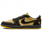 Air Jordan 1 Retro Low OG Quai 54 Unisex Kedai Juodi Tour-Yellow Chile-Red IB8836-007 40.5