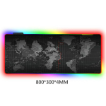 30*80/40*90CM RGB Pelės Kilimėlis Žaidimams Kompiuterio Pelės Kilimėlis LED Ap&scaron;viestas Didelis Pelės Kilimėlis Stalui Klaviatūrai Pelėms 30X80CM