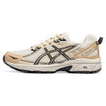 Asics Gel-Venture 6 Kvėpuojantys Traukos Patvarūs Žemi Laisvalaikio Bėgimo Batai Moteri&scaron;ki Sportbačiai Balti Smėlio spalvos 1012B359-105 35.5