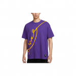 Nike Dri-Fit Kobe greitai džiūstantys laisvo kirpimo trumparankoviai mar&scaron;kinėliai vyrams Vir&scaron;utiniai drabužiai IM0321-504 XL