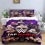 Madingi 3D imtynių sporto W-Wwe spaudiniai patalynės komplektai Lovos reikmenų rinkinys Antklodės užvalkalas Patalynės komplektas Prabangi dovana EU single(135x200cm)