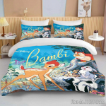 Bambi ra&scaron;tu mink&scaron;tas patalynės komplektas Antklodės užvalkalas Anime pledas Suaugusiems Vaikams Gimtadienio dovana Pilno dydžio Karali&scaron;ko dydžio patalynės komplektas Baby 120x150cm