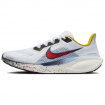 Nike Air Zoom Pegasus 41 Balti Psychic Blue Raudoni Vyri&scaron;ki Sportbačiai Speed-Yellow Speed-Red HJ9068-100 40.5
