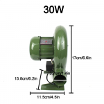12V elektrinis pūstuvas Ventiliatorius BBQ ventiliatorius 100v 240v Tinka kepsninei Mini kalvio žaizdrai Pūstuvas su greičio adapteriu 30W/40W/60W/80W