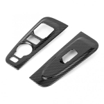 2pcs Carbon Fiber Style Window Armrest Trim Cover Fits for Hyundai Grand Starex H1 car accessories