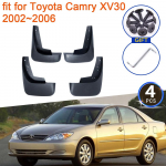 4x Toyota Camry XV30 XV 30 30 2002 2003 2004 2005 2006 purvasaugiai, purvo atspaudai, purvasargiai, sparnas, priekinio rato priedai